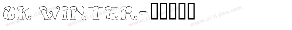 CK Winter字体转换